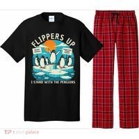 Funny Resist Penguins Protest Penguin Against Tariffs Pajama Set thumb 0