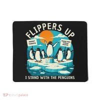 Funny Resist Penguins Protest Penguin Against Tariffs Mousepad thumb 0