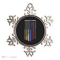 First Responders Police Military Firefighter Nurse BACK Ornament thumb 0