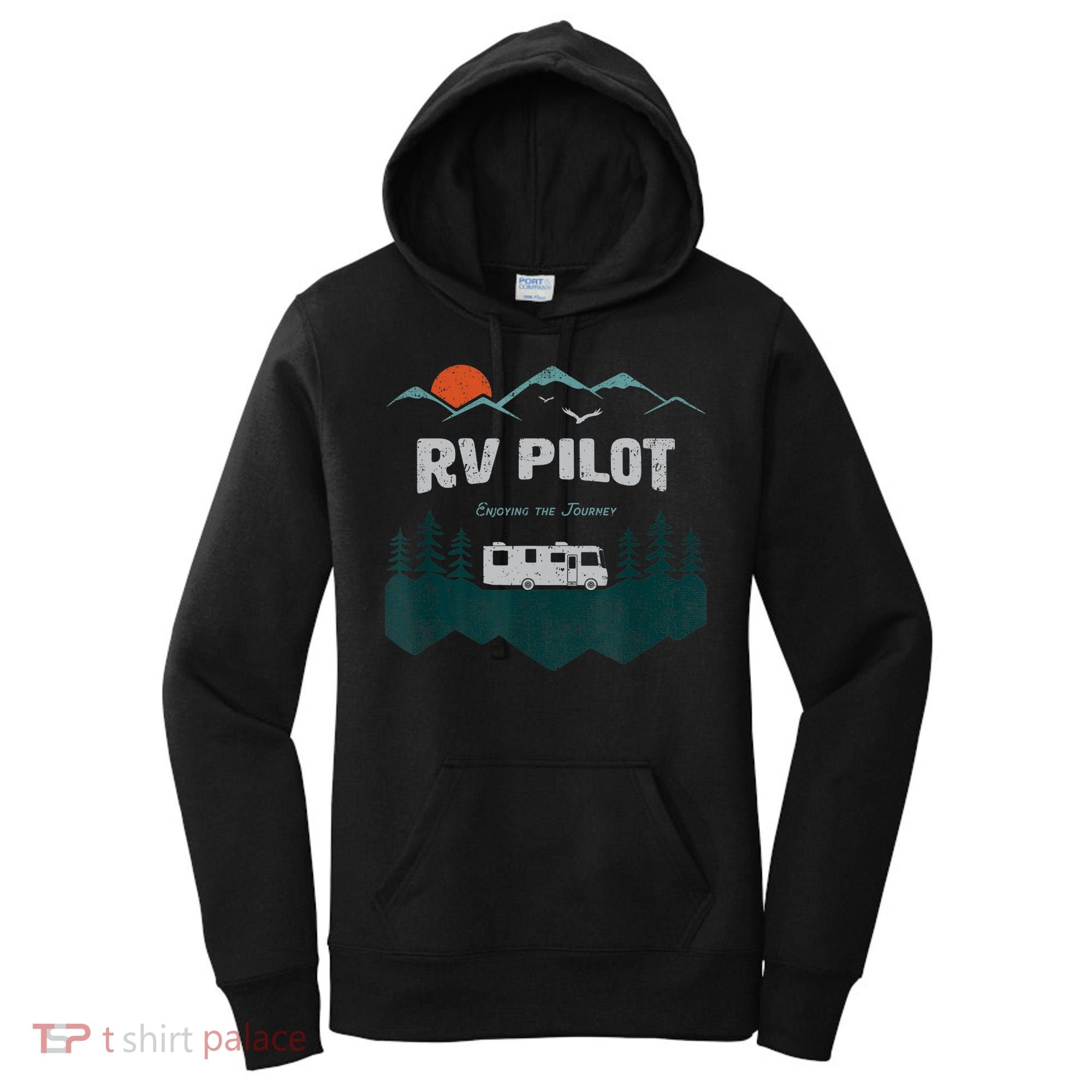 Funny Rv Pilot Camping Gift Funny Motorhome Travel Vacation Gift Women's Hoodie