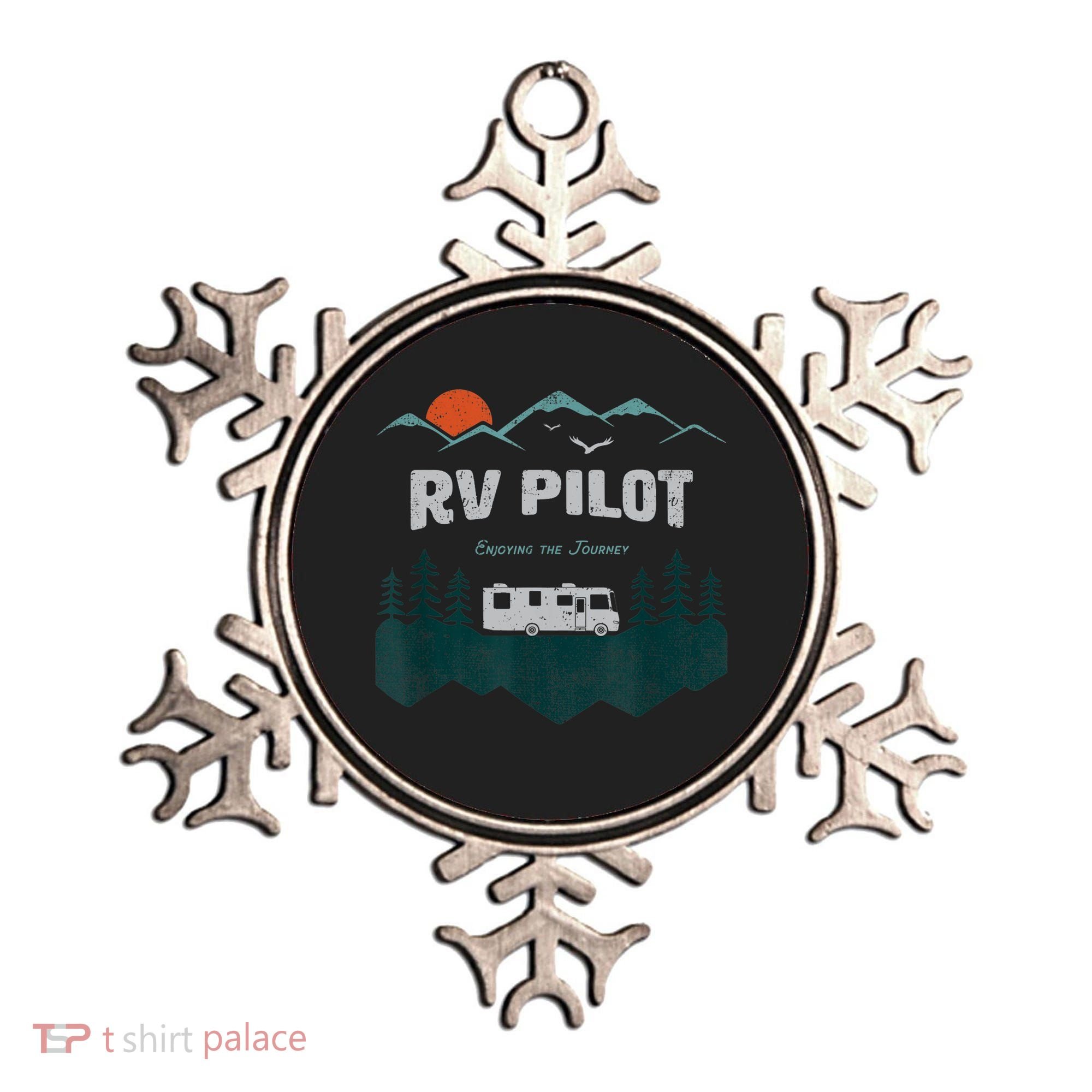 Funny Rv Pilot Camping Gift Funny Motorhome Travel Vacation Gift Ornament