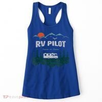 Funny Rv Pilot Camping Gift Funny Motorhome Travel Vacation Gift Women's Tank Top thumb 0