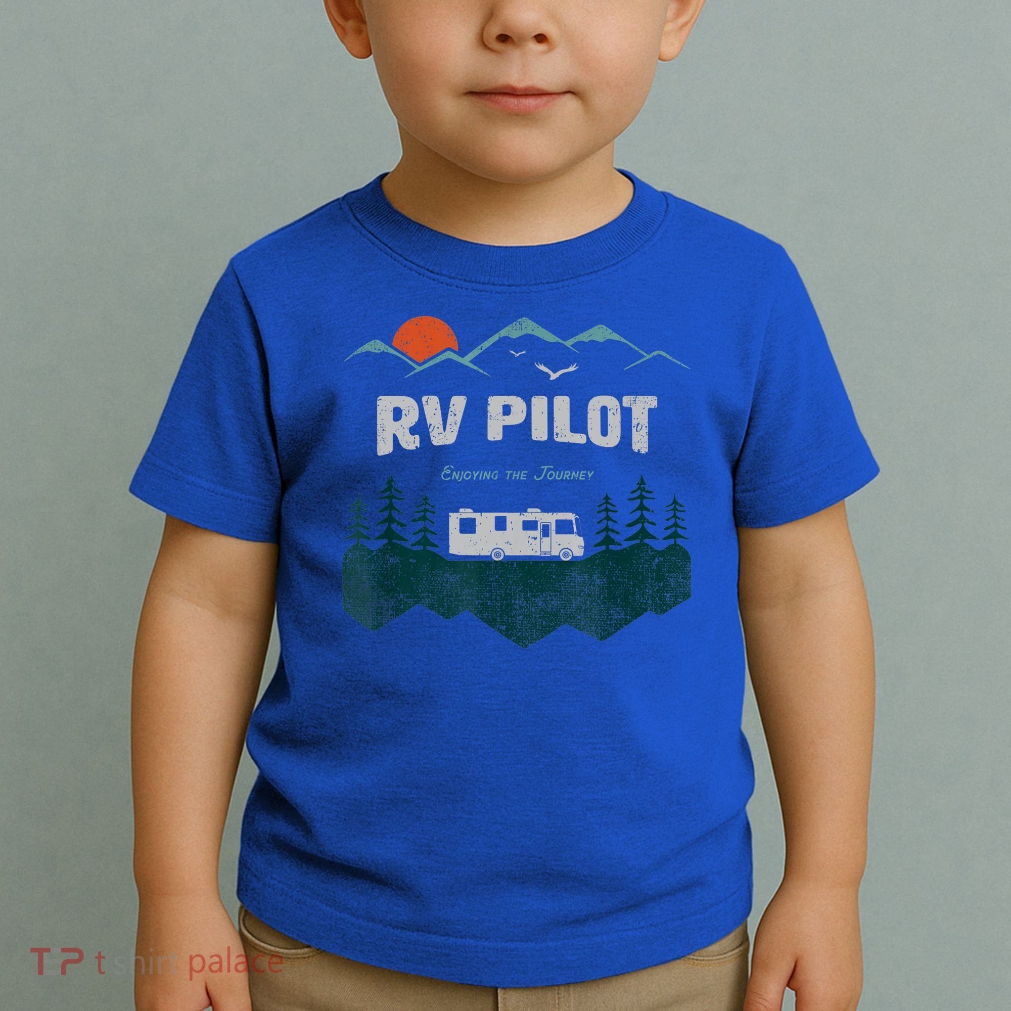 Funny Rv Pilot Camping Gift Funny Motorhome Travel Vacation Gift Toddler T-Shirt