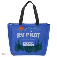 Funny Rv Pilot Camping Gift Funny Motorhome Travel Vacation Gift Tote Bag thumb 0