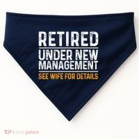 Funny Retirement Party M.E.Ns Dad Humor Classic Fit USA-Made Doggie Bandana thumb 0