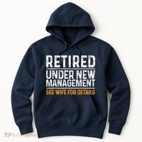 Funny Retirement Party M.E.Ns Dad Humor Classic Fit Hoodie thumb 0