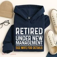 Funny Retirement Party M.E.Ns Dad Humor Classic Fit Hoodie thumb 4