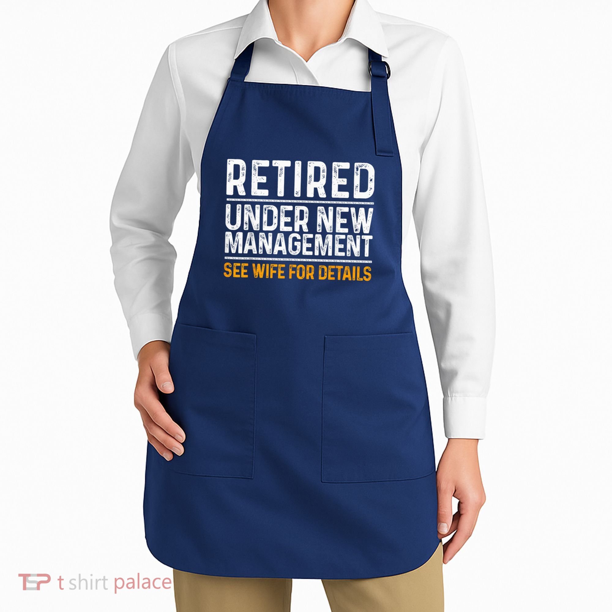 Funny Retirement Party M.E.Ns Dad Humor Classic Fit Apron