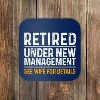 Funny Retirement Party M.E.Ns Dad Humor Classic Fit Coaster thumb 0