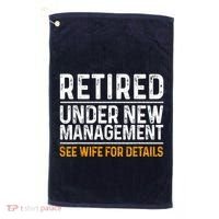 Funny Retirement Party M.E.Ns Dad Humor Classic Fit Golf Towel thumb 0