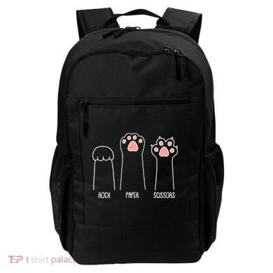 Funny Rock Paper Scissors Cat Paws Backpack