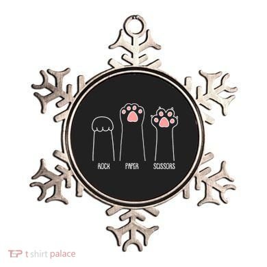Funny Rock Paper Scissors Cat Paws Ornament