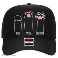 Funny Rock Paper Scissors Cat Paws Hat thumb 0