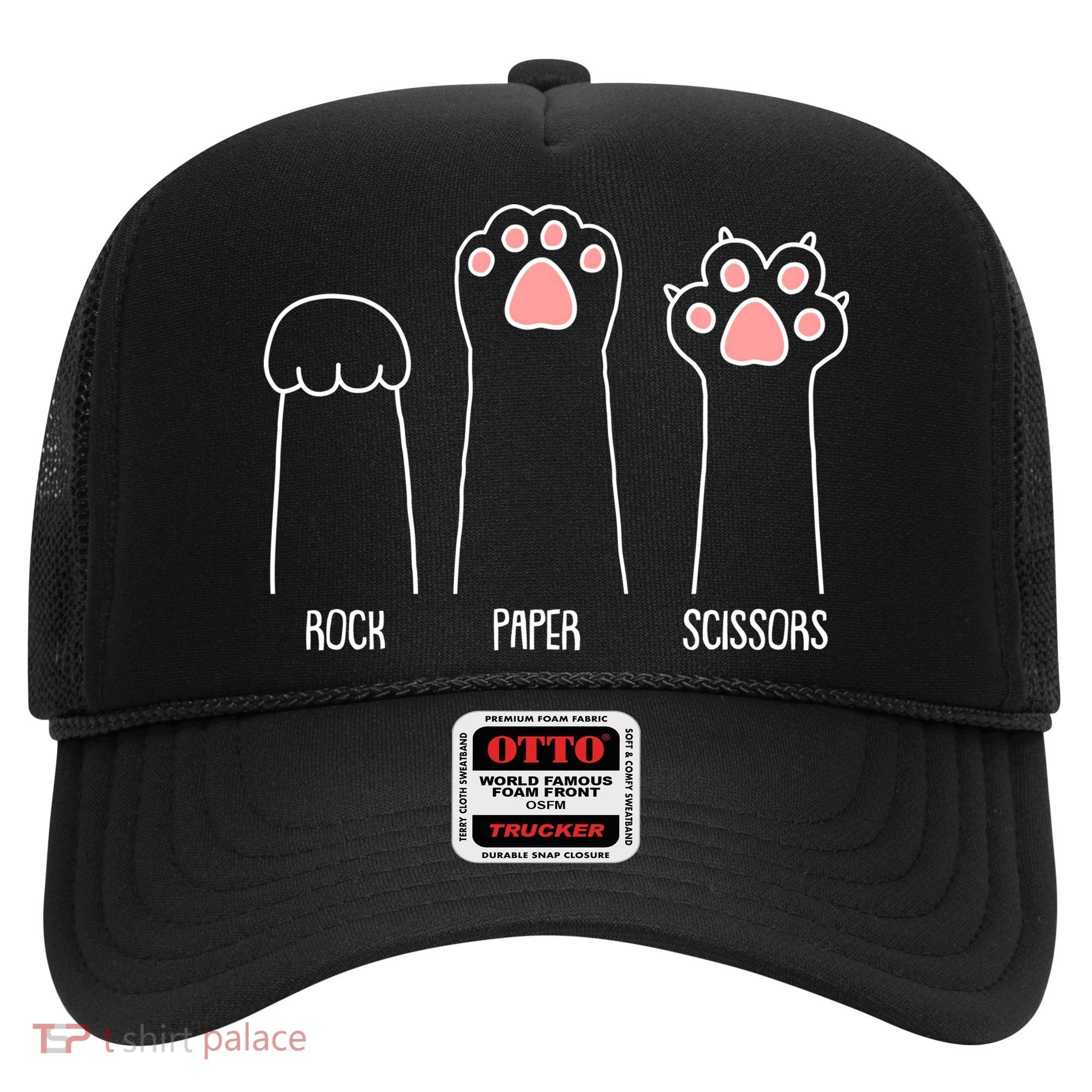 Funny Rock Paper Scissors Cat Paws Hat
