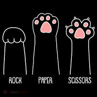 Funny Rock Paper Scissors Cat Paws Visor thumb 3