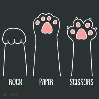 Funny Rock Paper Scissors Cat Paws Kids T-Shirt thumb 4
