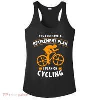 Funny Retirement Plan Cycling Bike Lover Gift Ladies PosiCharge Competitor Racerback Tank thumb 0