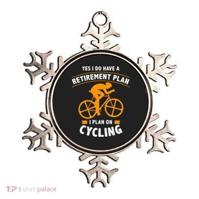 Funny Retirement Plan Cycling Bike Lover Gift Ornament