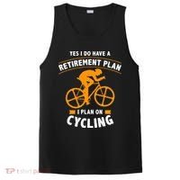 Funny Retirement Plan Cycling Bike Lover Gift PosiCharge Competitor Tank thumb 0