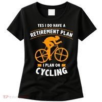 Funny Retirement Plan Cycling Bike Lover Gift Women's T-Shirt thumb 0