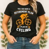 Funny Retirement Plan Cycling Bike Lover Gift Women's T-Shirt thumb 2