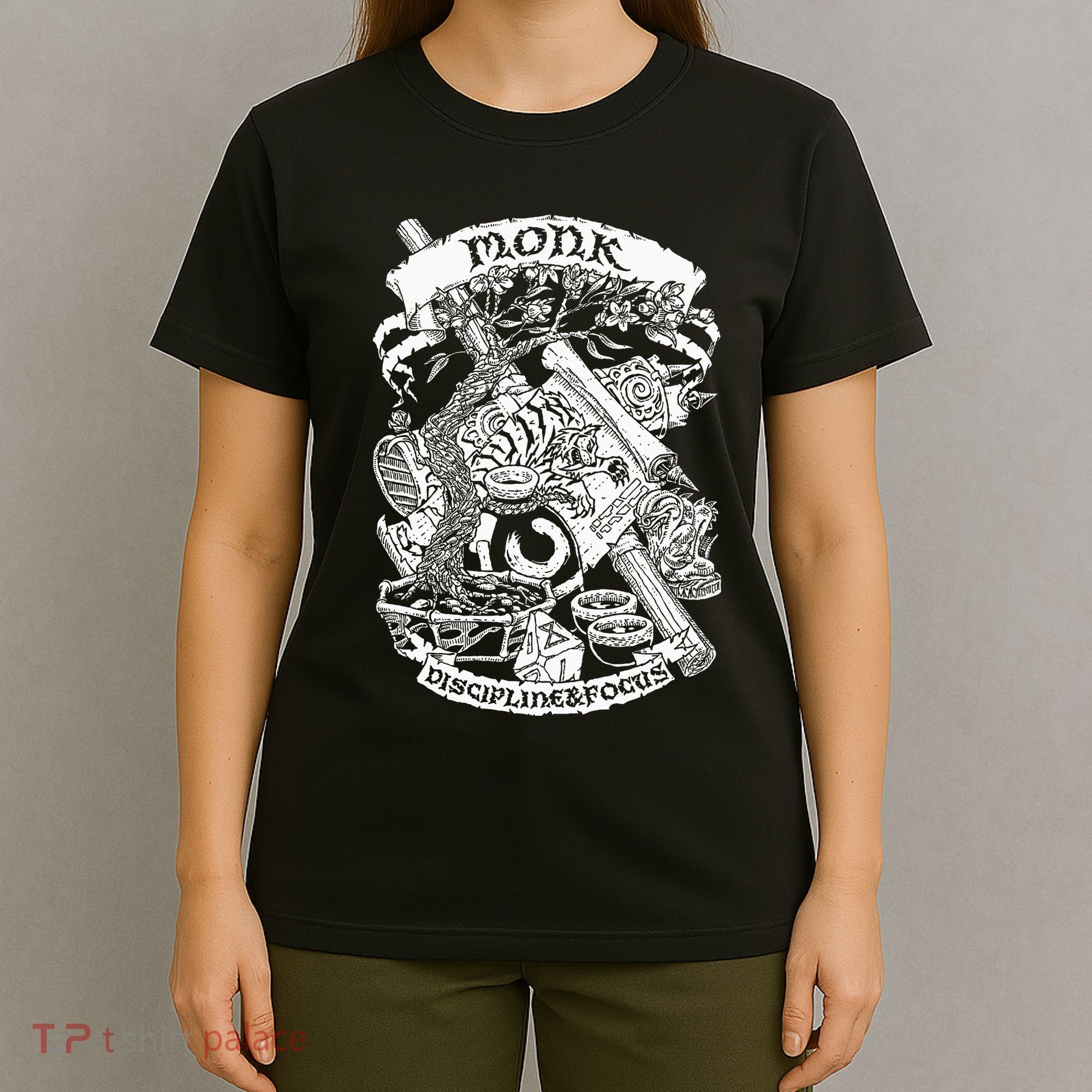Fantasy Role Playing Game Monk T-Shirt