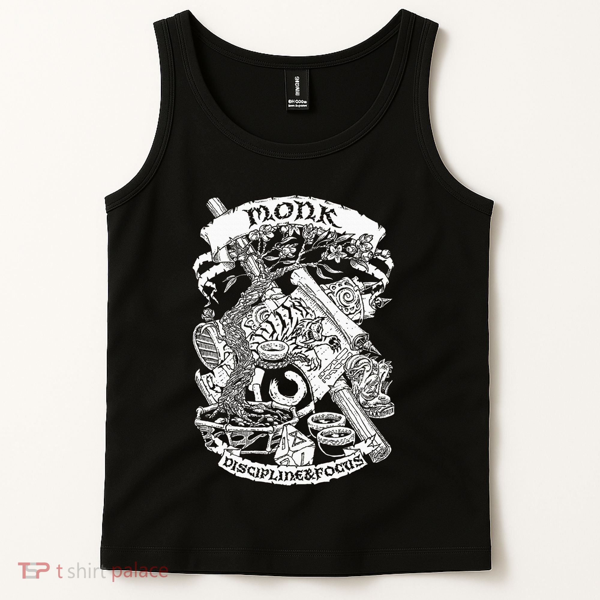 Fantasy Role Playing Game Monk Tank Top