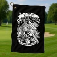 Fantasy Role Playing Game Monk Golf Towel thumb 1