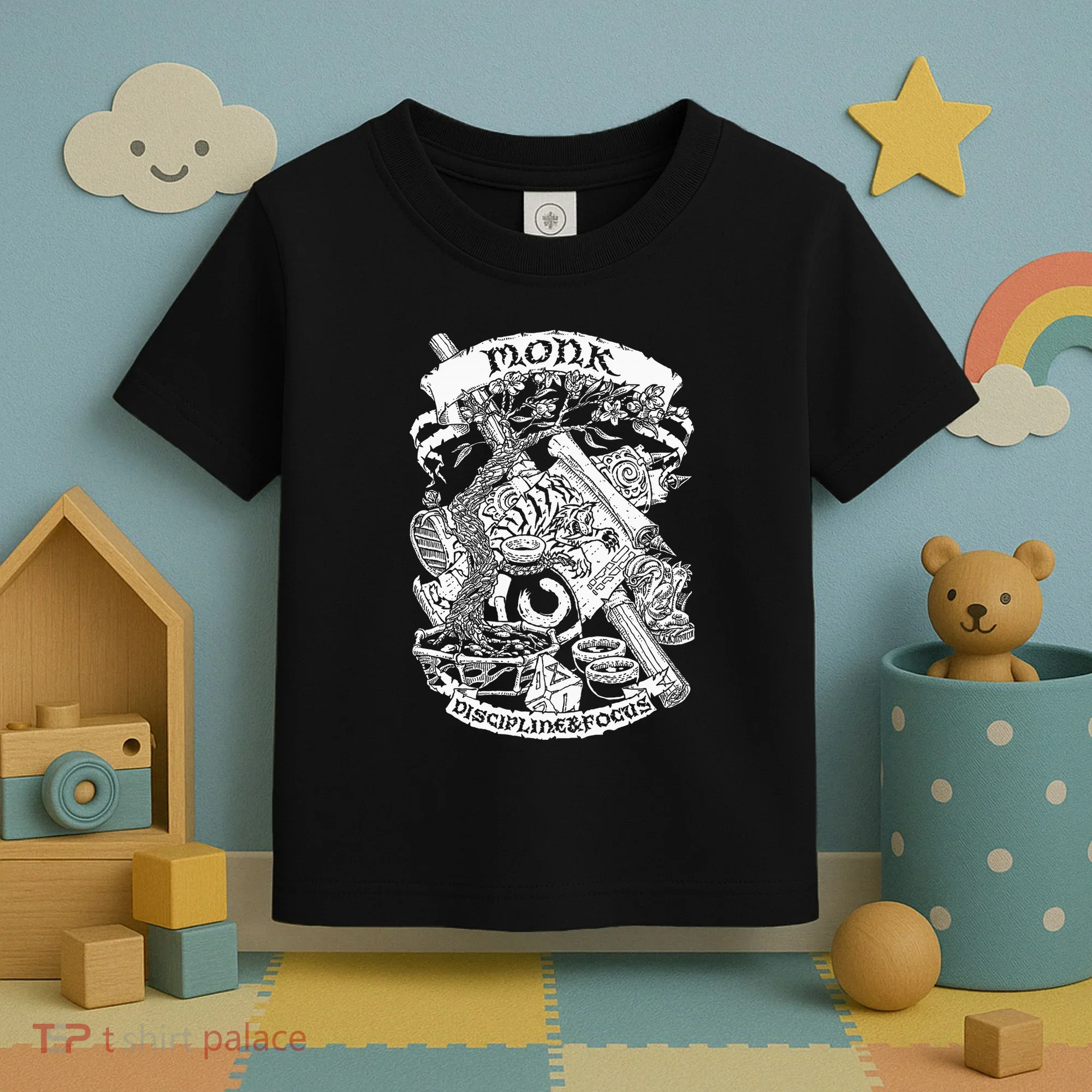 Fantasy Role Playing Game Monk Toddler T-Shirt