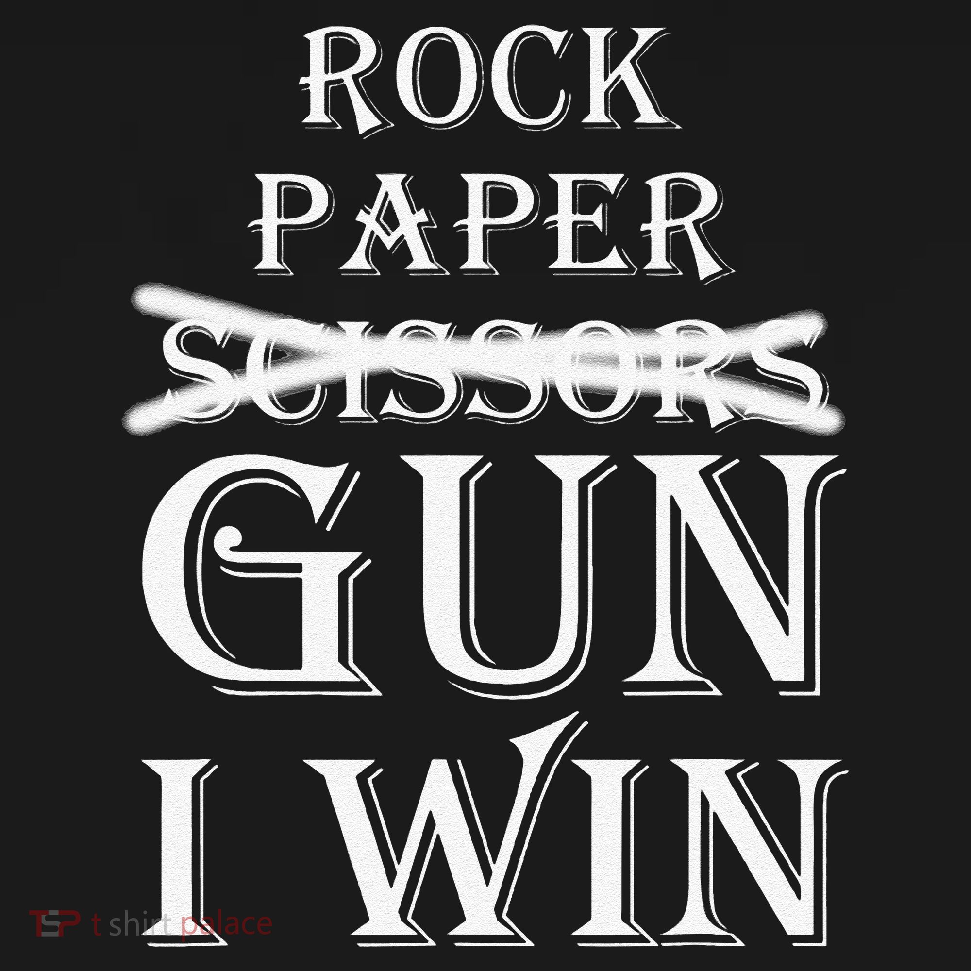 Funny Rock Paper Gun I Win Coaster