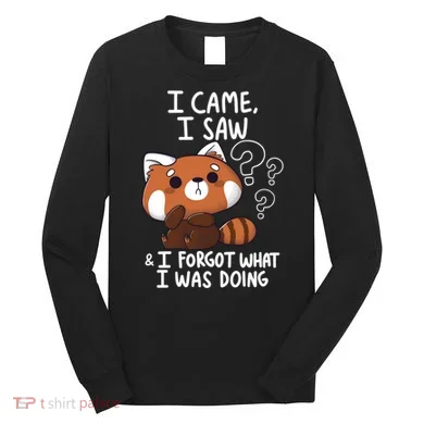 Forgetful Red Panda Long Sleeve Shirt