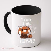 Forgetful Red Panda Coffee Mug thumb 0