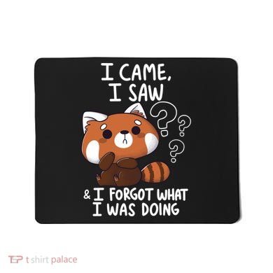 Forgetful Red Panda Mousepad