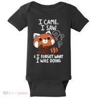 Forgetful Red Panda Baby Bodysuit thumb 0