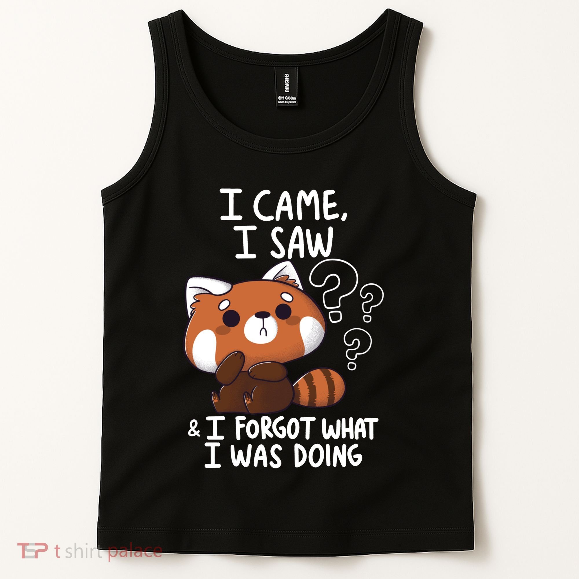 Forgetful Red Panda Tank Top