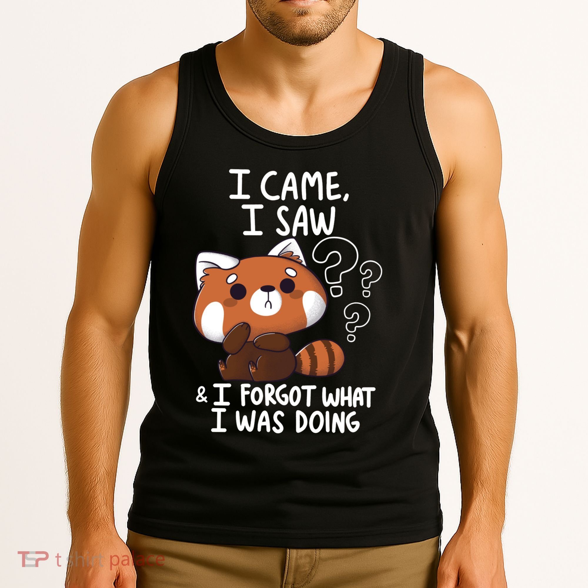 Forgetful Red Panda Tank Top