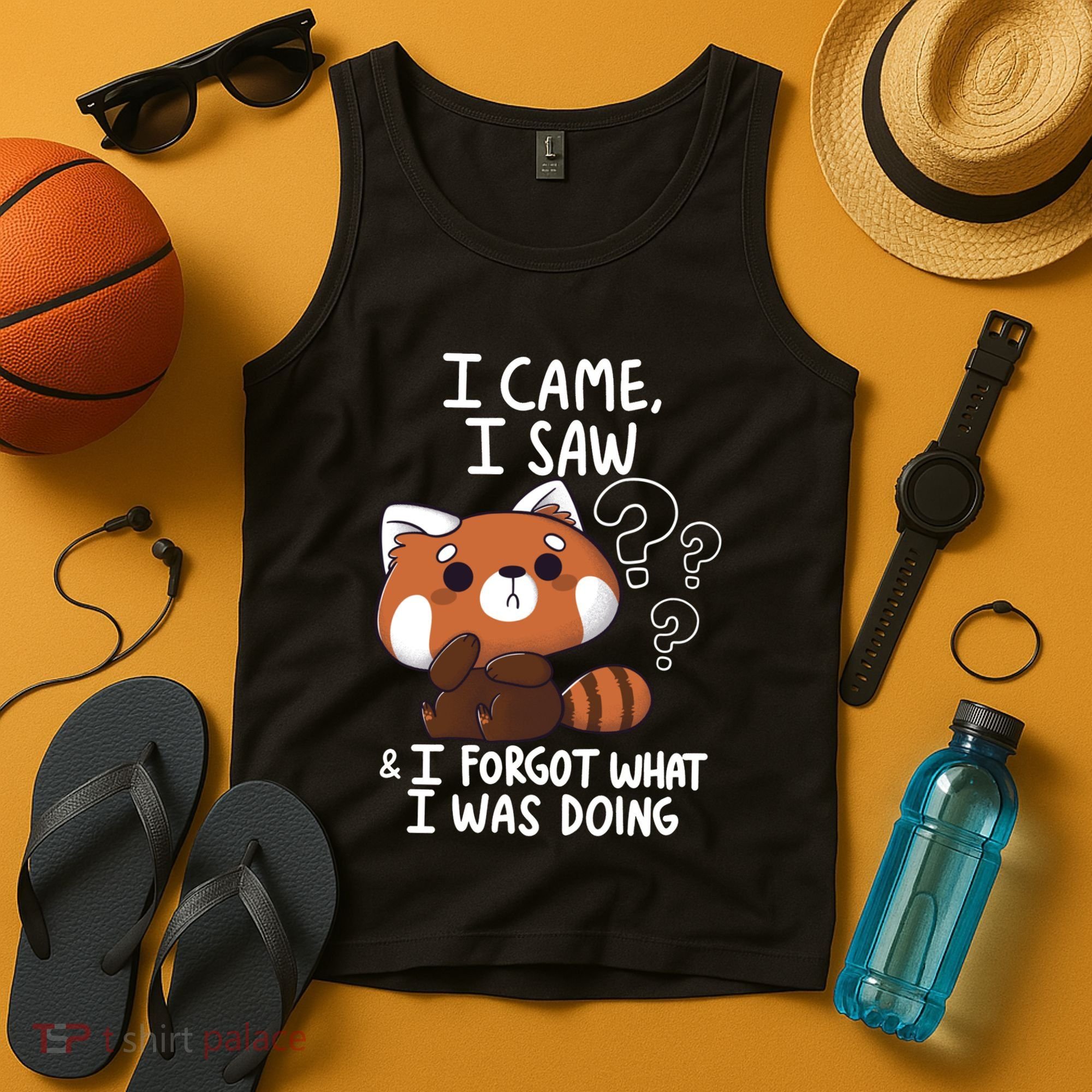 Forgetful Red Panda Tank Top
