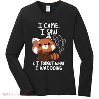 Forgetful Red Panda Women's Long Sleeve Shirt thumb 0