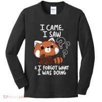 Forgetful Red Panda Kids Long Sleeve Shirt thumb 0