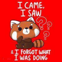 Forgetful Red Panda Santa Hat thumb 1