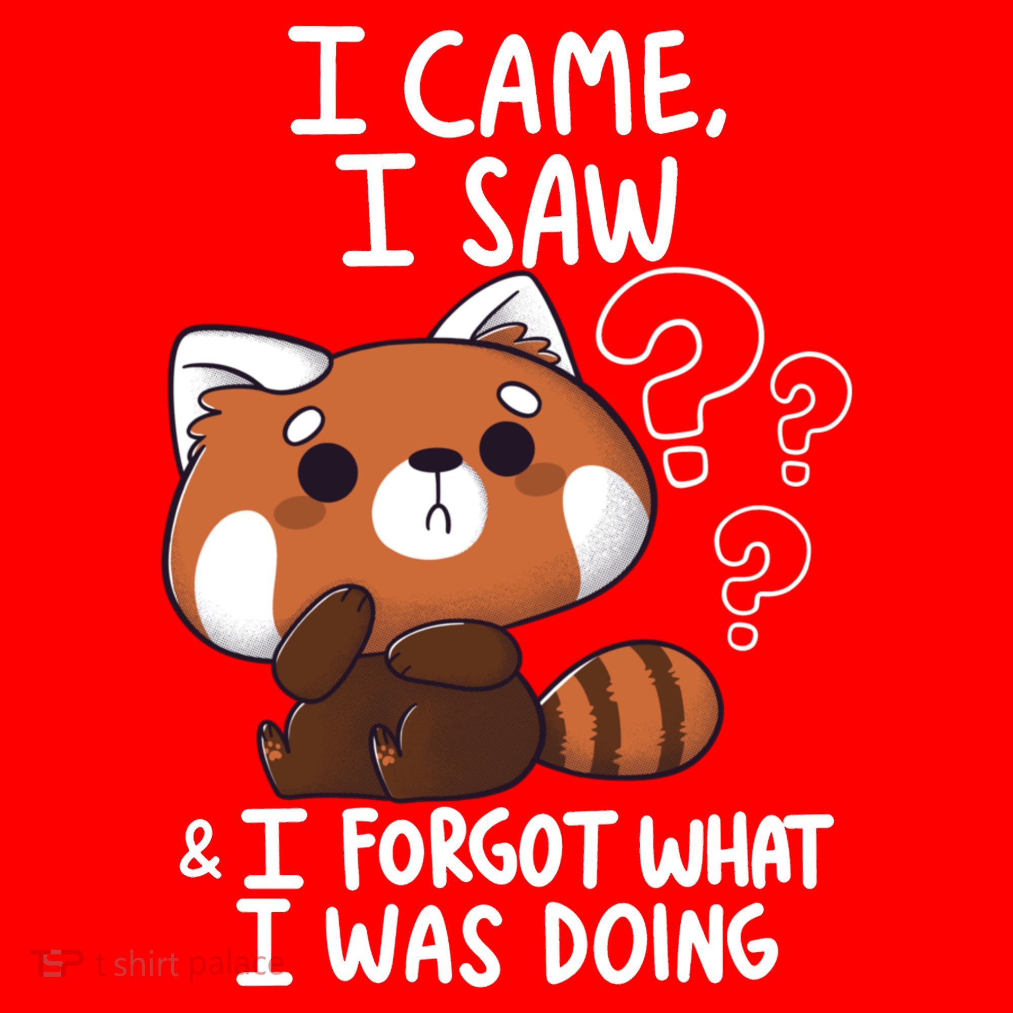 Forgetful Red Panda Santa Hat