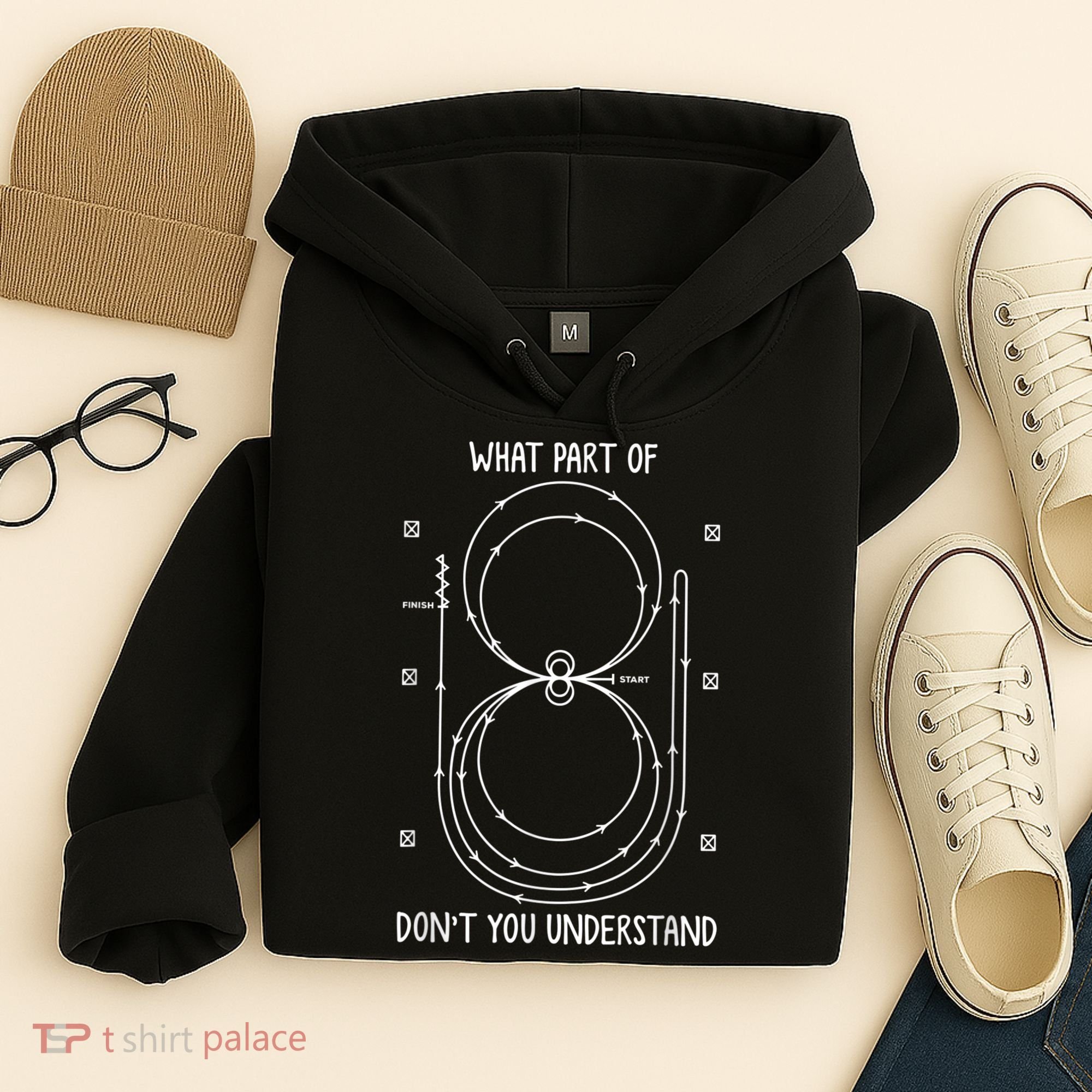Funny Reining Pattern Western Horse Riding Equestrian Hoodie