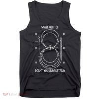Funny Reining Pattern Western Horse Riding Equestrian Tank Top thumb 0