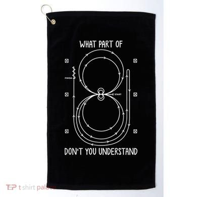 Funny Reining Pattern Western Horse Riding Equestrian Golf Towel