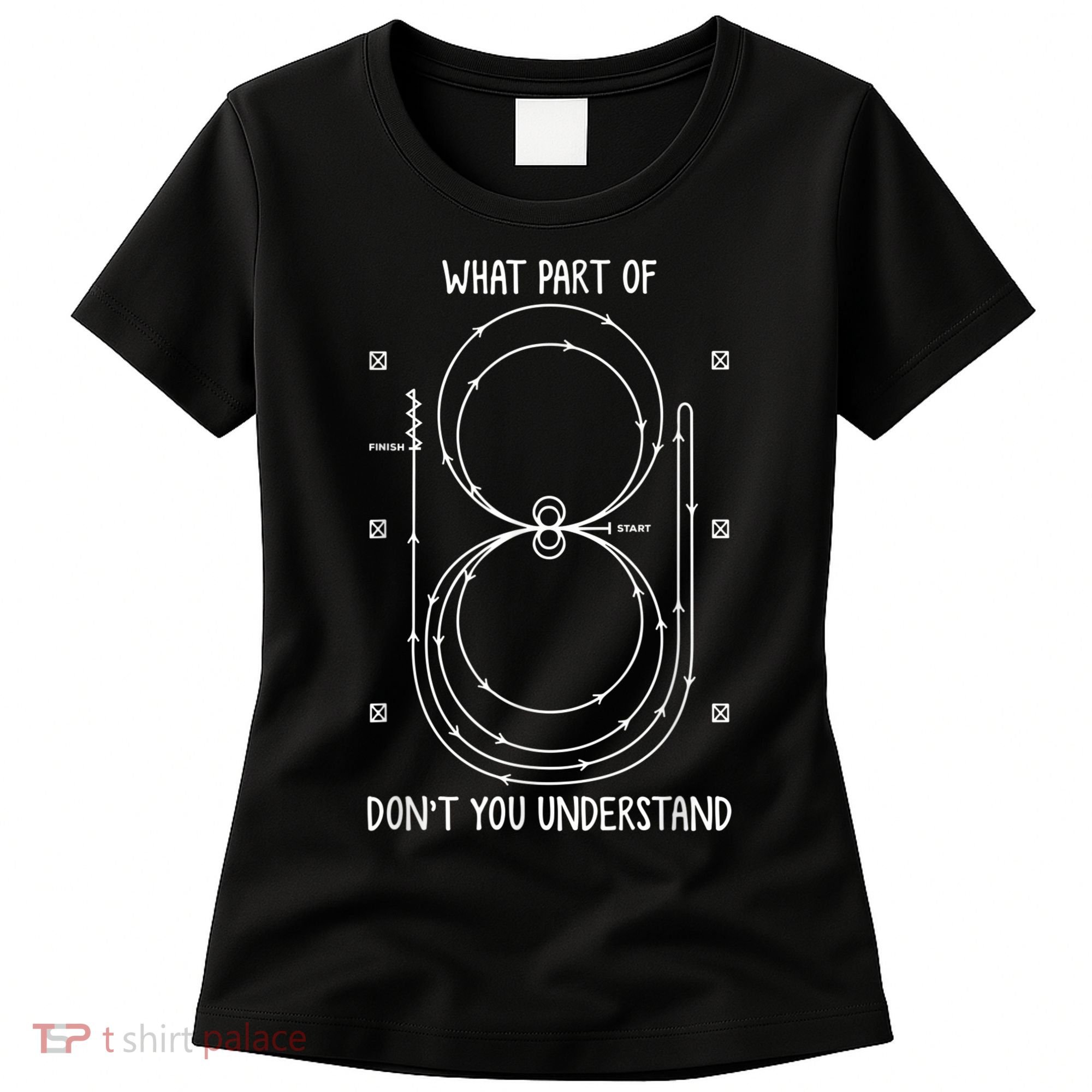 Funny Reining Pattern Western Horse Riding Equestrian Women's T-Shirt
