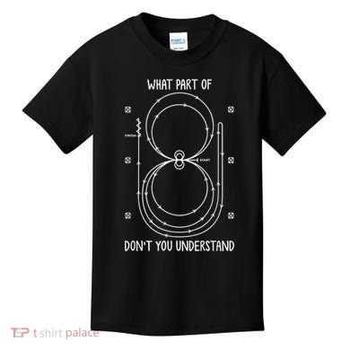 Funny Reining Pattern Western Horse Riding Equestrian Kids T-Shirt