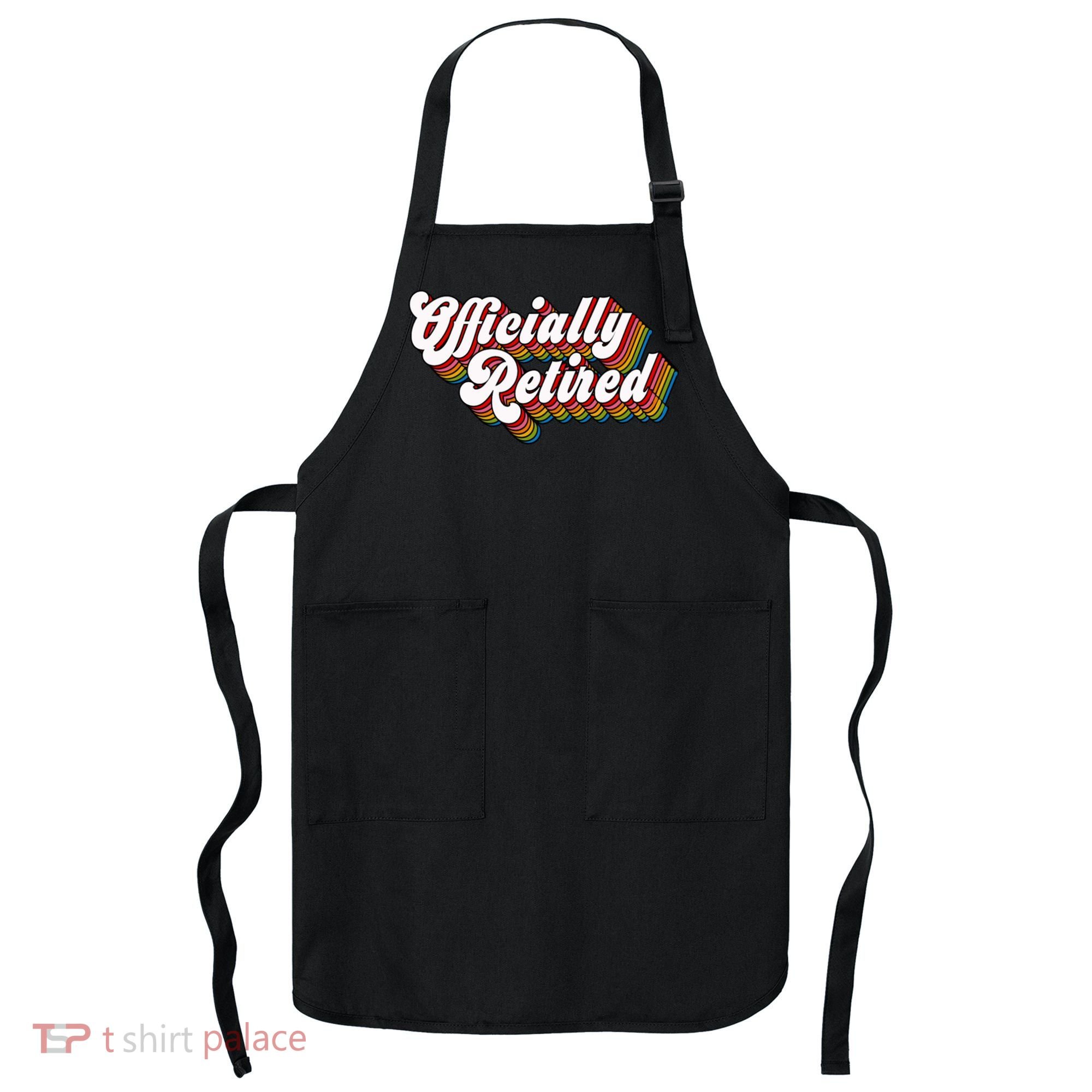 Funny Retro Retired Retirement Gift Apron