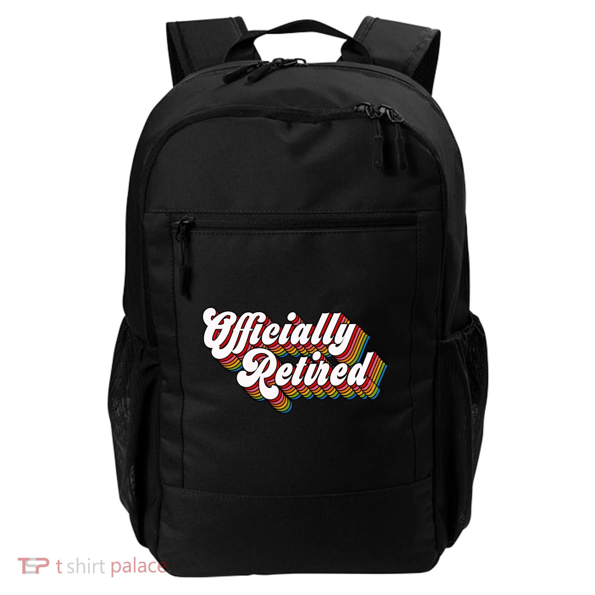 Funny Retro Retired Retirement Gift Backpack