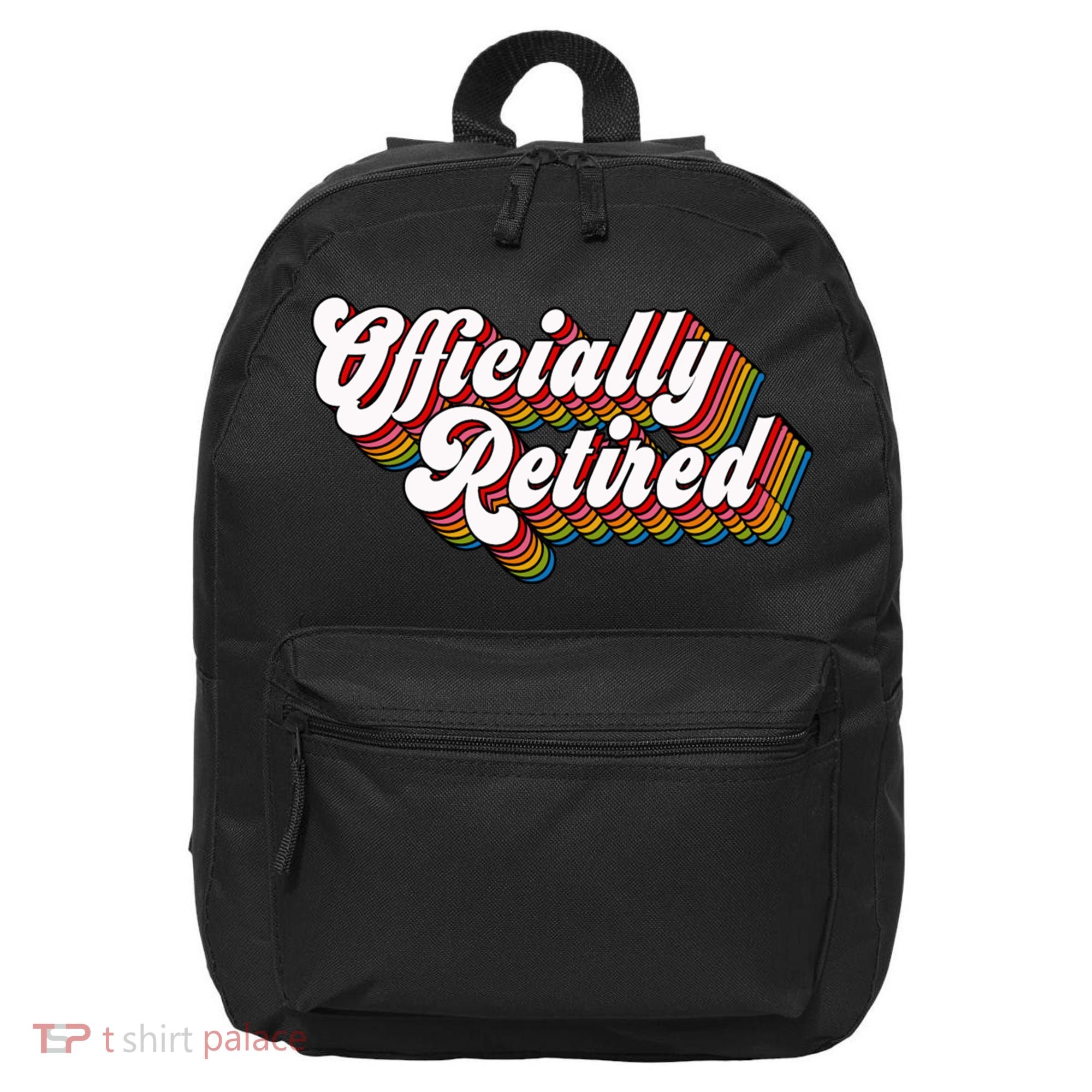 Funny Retro Retired Retirement Gift 16 in Basic Backpack