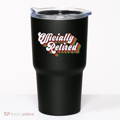 Funny Retro Retired Retirement Gift Tumbler